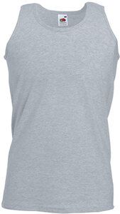 Fruit of the Loom SC294 - Men's Tank Top 100% Cotton Heather Grey