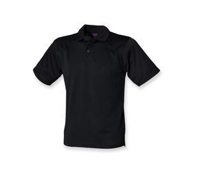 Henbury H475 - Coolplus® Wicking Piqué Polo Shirt Black