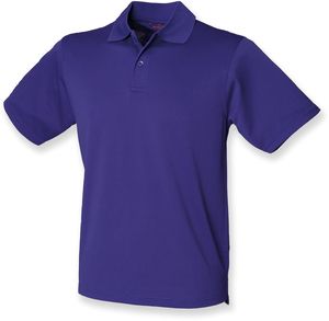 Henbury H475 - Coolplus® Wicking Piqué Polo Shirt Bright Purple