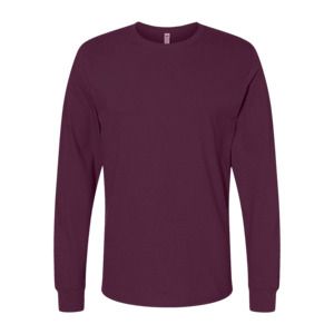 Fruit of the Loom SC4 - Men's Long Sleeve Cotton Sweatshirt Burgundy