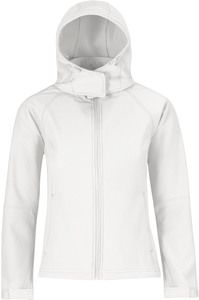 B&C CGJW937 - Hooded Softshell Women White