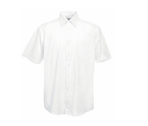 Fruit of the Loom SS116 - Poplin short sleeve shirt White