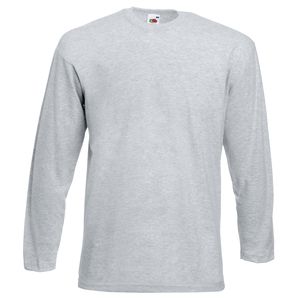 Fruit of the Loom SS032 - Valueweight long sleeve tee Heather Grey