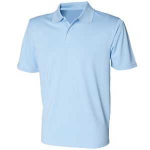Henbury HB475 - Coolplus® polo shirt Light Blue