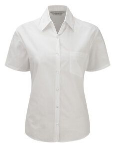 Russell Europe R-937F-0 - Cotton Poplin Blouse White