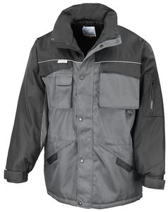 Result Work-Guard RE72A - Work-Guard heavy duty combo coat Grey/ Black