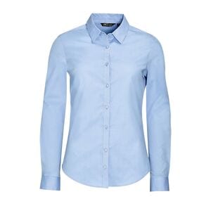 SOL'S 01427 - BLAKE WOMEN Long Sleeve Stretch Shirt Bleu clair