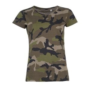 SOL'S 01187 - Camo Women Round Collar T Shirt Camo