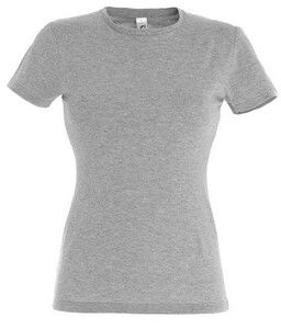 SOL'S 11386 - MISS Women's T Shirt Heather Gray