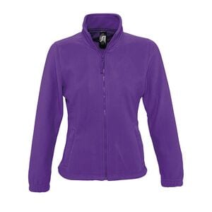 SOL'S 54500 - NORTH WOMEN Zipped Fleece Jacket Violet foncé