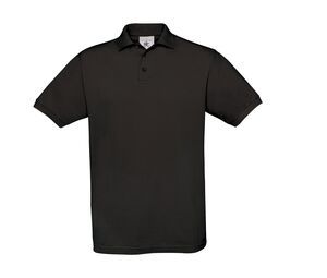 B&C BC410 - Men's Cotton Polo Saffron Black