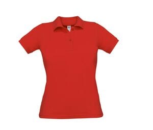 B&C BC412 - Saffron women's polo shirt 100% cotton Red