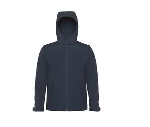 B&C BC650 - Hooded Softshell Navy