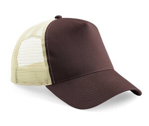 Beechfield BF640 - Half Mesh Trucker Chocolate/Caramel