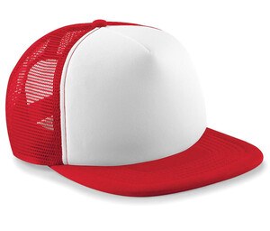 Beechfield BF64B - Kids Snapback Trucker Cap Classic Red/White