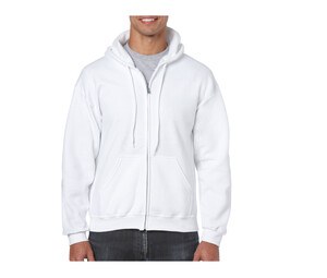 Gildan GN960 - Men's Big Zip Hoodie White