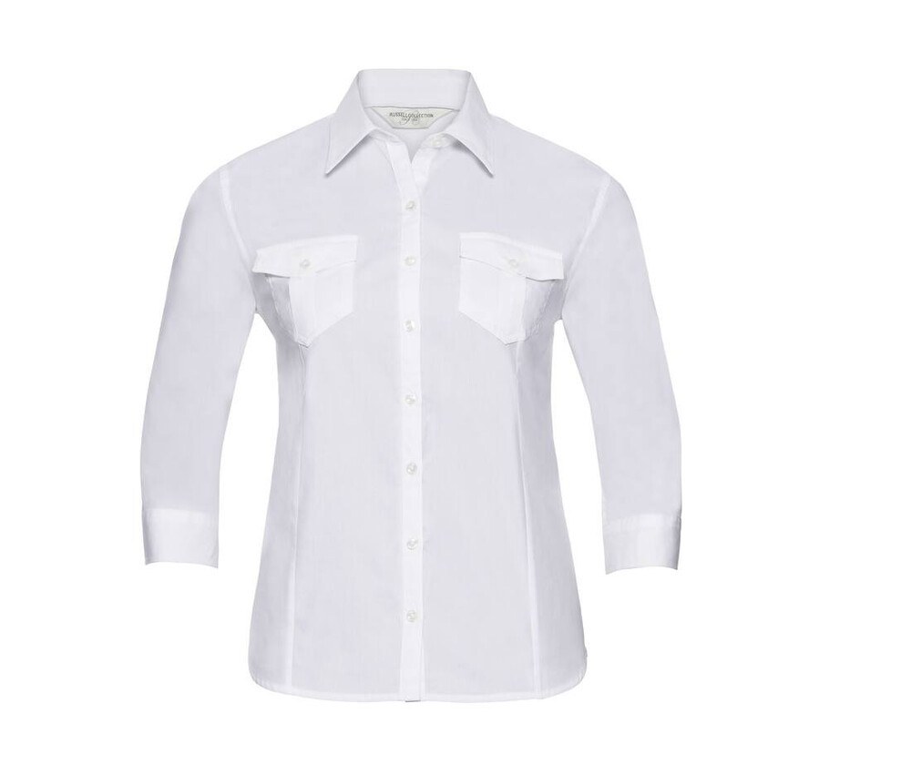 Russell Collection JZ18F - Roll 3/4 Sleeve Shirt