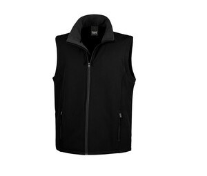 Result RS232 - Men's Sleeveless Fleece Black/Black