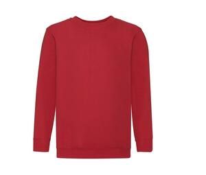 Fruit of the Loom SC351 - Children's Round Neck Sweatshirt Red