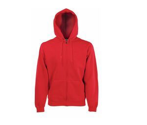 Fruit of the Loom SC374 - Men's Zipped Hoodie Red