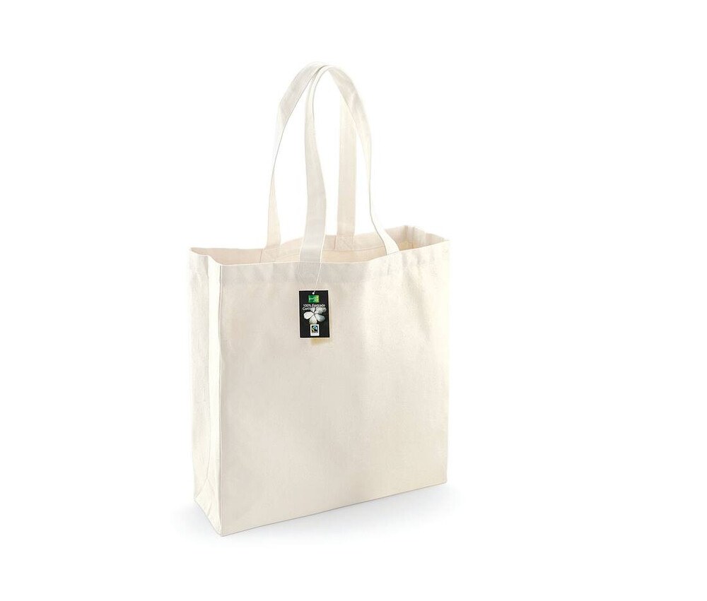 Westford mill WM623 - Shopping Bag 100% Cotton Long Handles