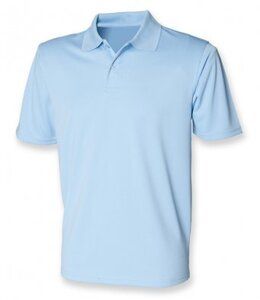 Henbury H475 - Coolplus® Wicking Piqué Polo Shirt Light Blue