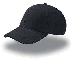 Atlantis AT094 - 6-panel cap with sandwich visor Black/Black