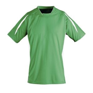 SOL'S 01639 - MARACANA 2 KIDS SSL Kids' Finely Worked Short Sleeve Shirt Bright Green/ White