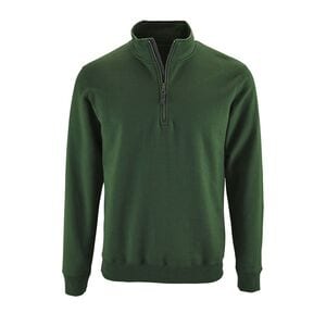 SOL'S 02088 - Stan Men's Zip High Collar Sweatshirt Bottle Green