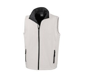 Result RS232 - Men's Sleeveless Fleece White/Black