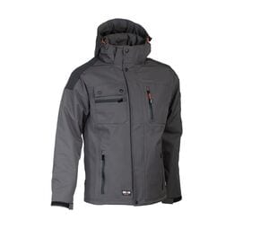 Herock HK145 - Waterproof breathable multi-pocket work jacket Grey/Black
