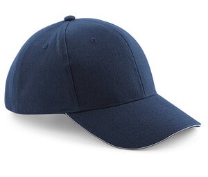 Beechfield BF065 - Pro-Style 6 Panel Cap French Navy/Stone