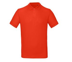 B&C BC400 - Men's 100% organic polo shirt Fire Red