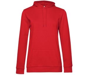 B&C BCW04W - Hooded sweatshirt # woman Red