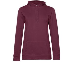 B&C BCW04W - Hooded sweatshirt # woman Wine