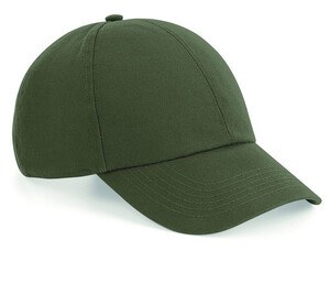 Beechfield BF054 - Organic Cotton 6 Panel Cap Olive Green