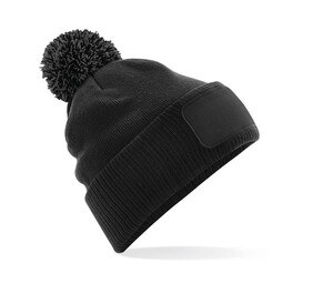 Beechfield BF443 - snowstar® beanie with branding area Black / Graphite Grey