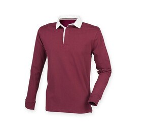 Front row FR104 - Mens Premium Superfit Rugby Deep Burgundy