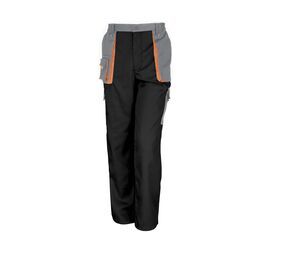 Result RS318 - Lite work pants Black / Grey / Orange