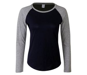 SF Women SK271 - Womens long-sleeved baseball T-shirt