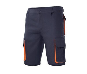 VELILLA V3007 - BERMUDAS MULTIPOCHES BICOLORE Navy / Orange