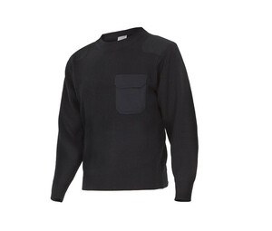 VELILLA VL100 - THICK ROUND NECK SWEATER Black