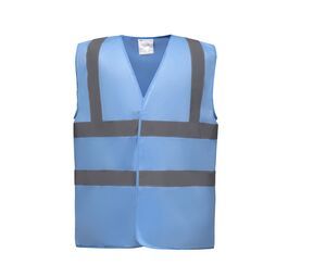 Yoko YK100 - High visibility 2 b&b vest (HVW100CH) Sky Blue