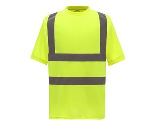 Yoko YK410 - High Visibility Short Sleeve T-Shirt Hi Vis Yellow