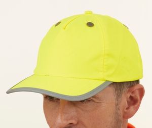 Yoko YKTFC1 - High visibility helmet cap Hi Vis Yellow