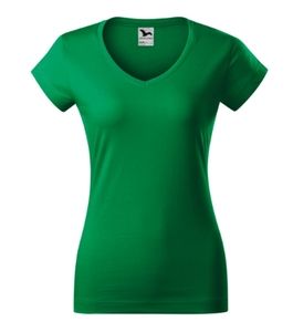 Malfini 162 - Fit V-neck T-shirt Ladies vert moyen