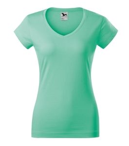 Malfini 162 - Fit V-neck T-shirt Ladies Mint Green