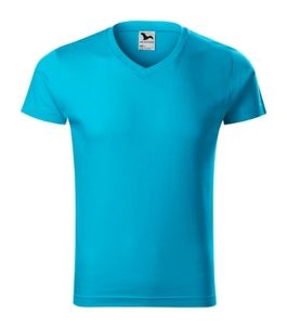 Malfini 146 - Slim Fit V-neck T-shirt Gents Turquoise