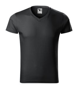Malfini 146 - Slim Fit V-neck T-shirt Gents ebony gray