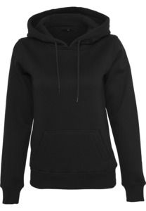 Build Your Brand BY139 - Ladies Organic Hoody Black